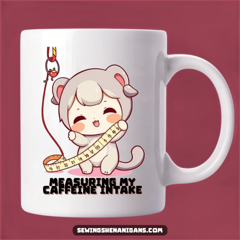 Funny Measuring Tape Batting Mug - Perfect Gift for Crafty People & Humor Lovers