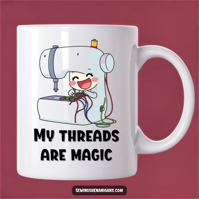 Funny Sewing Machine Mug: Delightful Stitching Quips for Crafters, the Perfect Funny Gift!