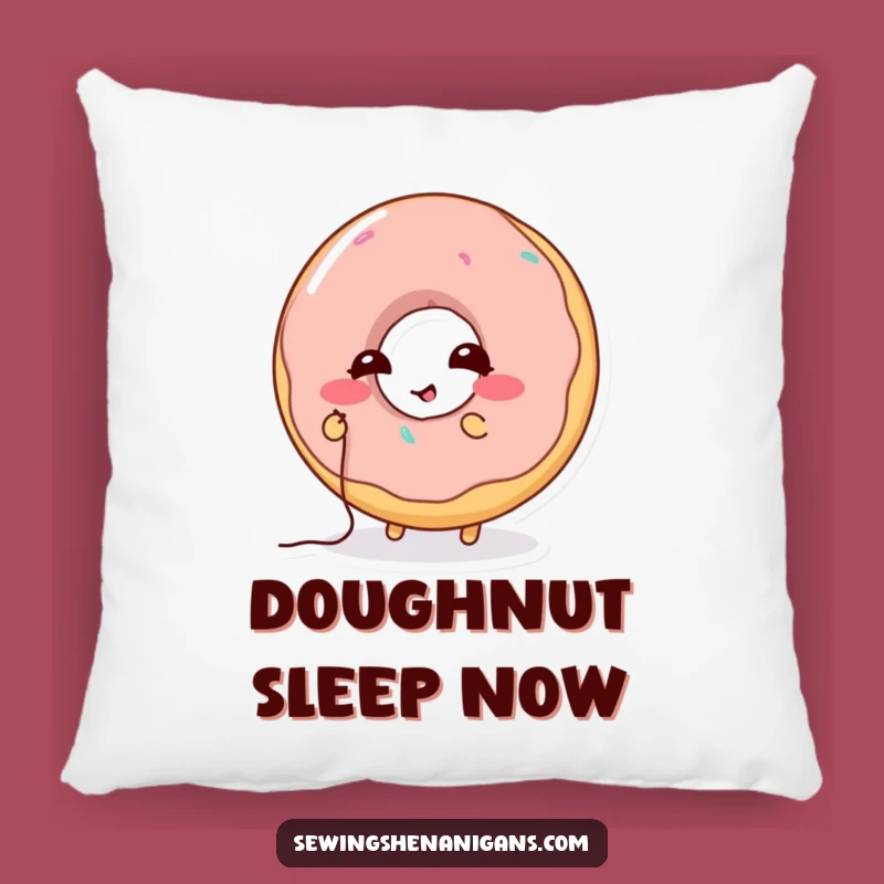 Funny Donut Stitching Pillow: Cozy Comfort, Hilarious Decor, Perfect Funny Gift