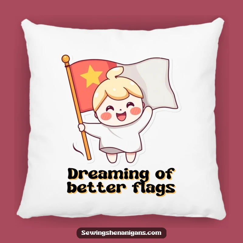 Funny Flag Sewing Character Pillow, a Soft and Hilarious Accent for Cheerful Spaces Gift