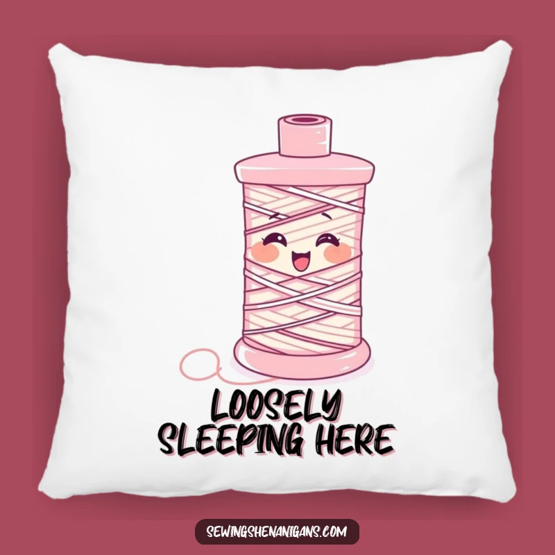 Funny Giggling Thread Pillow: Snuggle Up with Hilarious Sewing Amusement