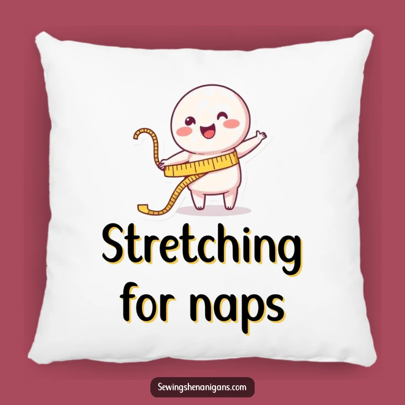 Funny Measuring Tape Pillow: Cozy Comfort with a Cheerful Design