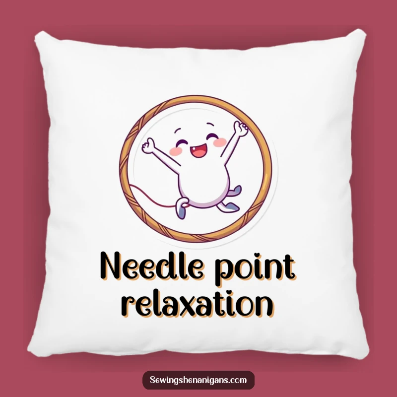 Funny Needle Hoop Pillow: Playful Comfort, the Perfect Funny Gift!