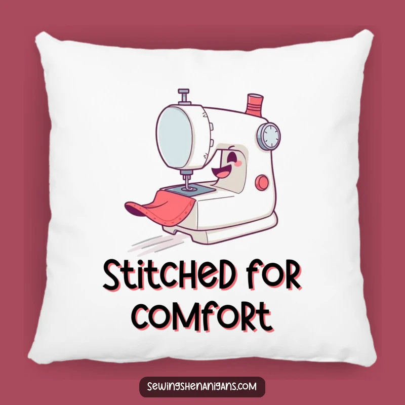 Funny Sewing Machine Pillow: Cozy Comfort with a Mischievous Design