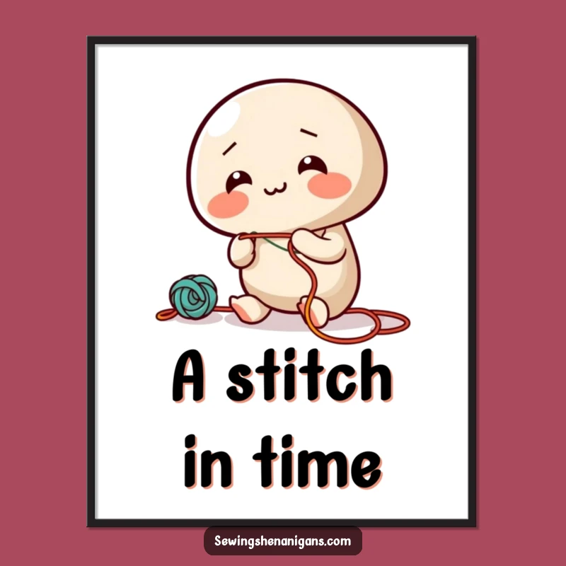 Funny Giggling Needle Digital Art - Instant Laughs, Perfect Gift