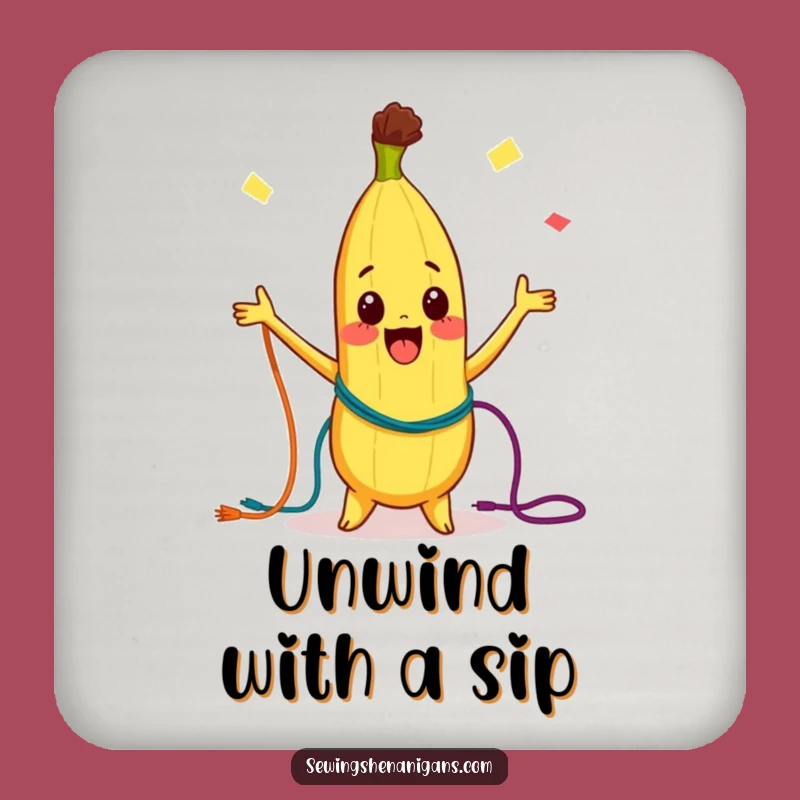 Funny Banana Coasters: Protect Surfaces with Whimsical Juggling - Ideal Humorous Gift Set