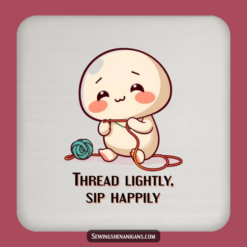 Funny Giggling Needle Coaster - Protect Surfaces with Humor, Gift