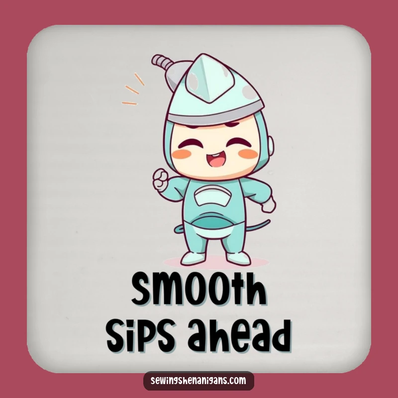 Funny Determined Iron Coaster - Protect Surfaces with Precision, Gift