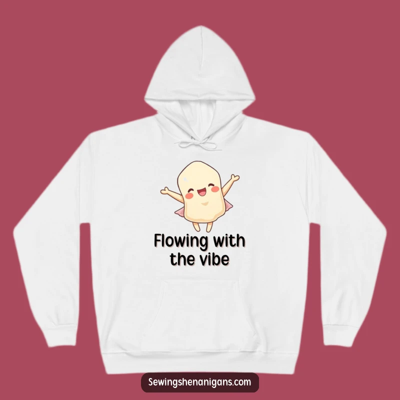 Funny Fabric Scrap Hoodie: Cozy Fluttering Character for a Comfy, Hilarious Gift