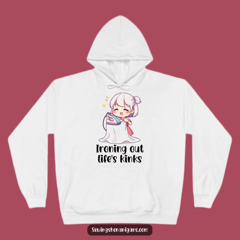 Funny Ironing Enthusiast Hoodie - Cozy & Hilarious Gift for Fabric Fanatics