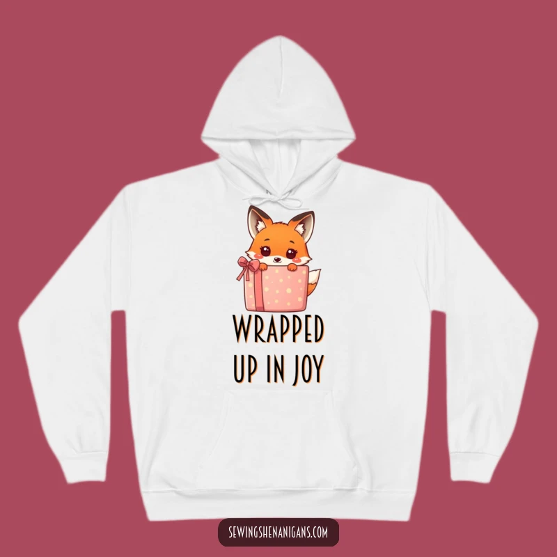 Funny Kawaii Fox Gift Hoodie - Cozy Surprise for Fox Enthusiasts!
