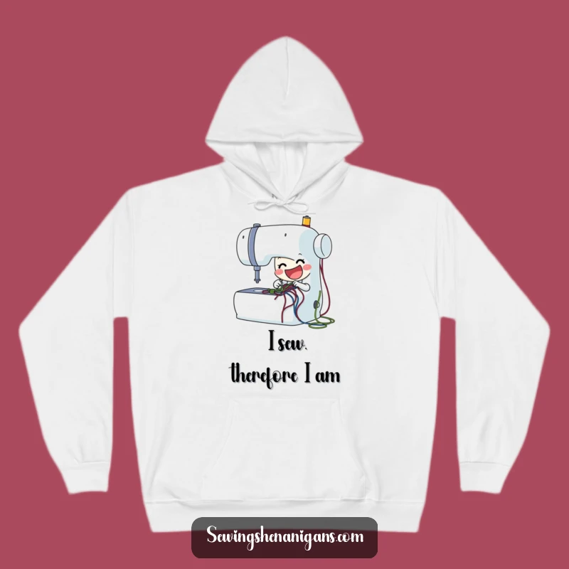 Funny Sewing Machine Hoodie: Cozy Up with Enthusiastic Stitching, a Perfect Funny Gift!