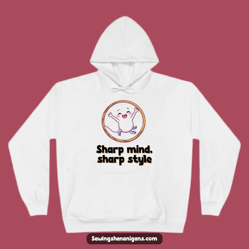 Funny Needle Hoop Hoodie: Cozy Leaping Vibes, a Perfect Funny Gift!