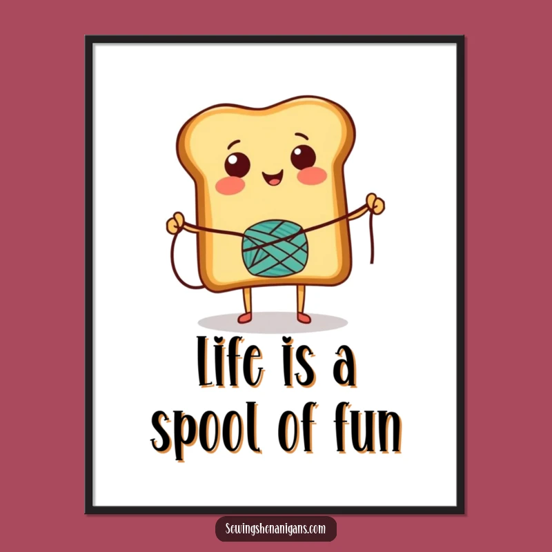 Free Printable Wall Art: Funny Toast Skipping - Whimsical, Humorous Downloadable Decor!