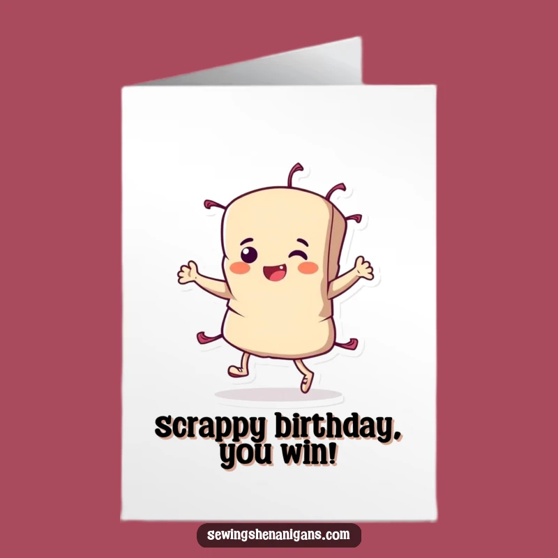 Free Printable Birthday Card: Fabric Scrap Jigs for a Hilarious Birthday Celebration