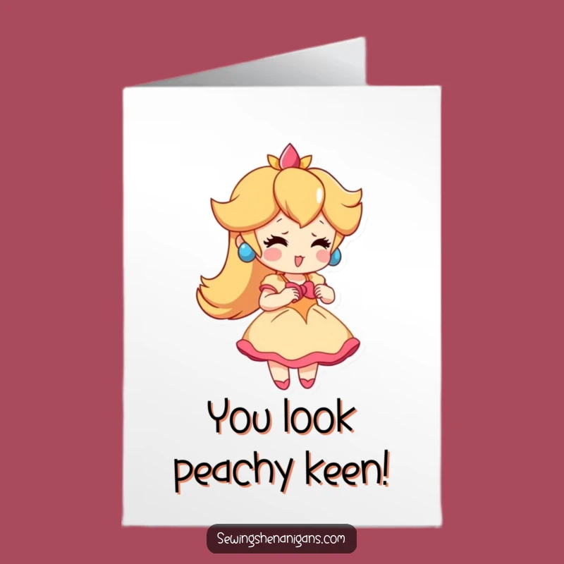 Free Printable Peach Dress Congrats Card - Funny Downloadable Chic