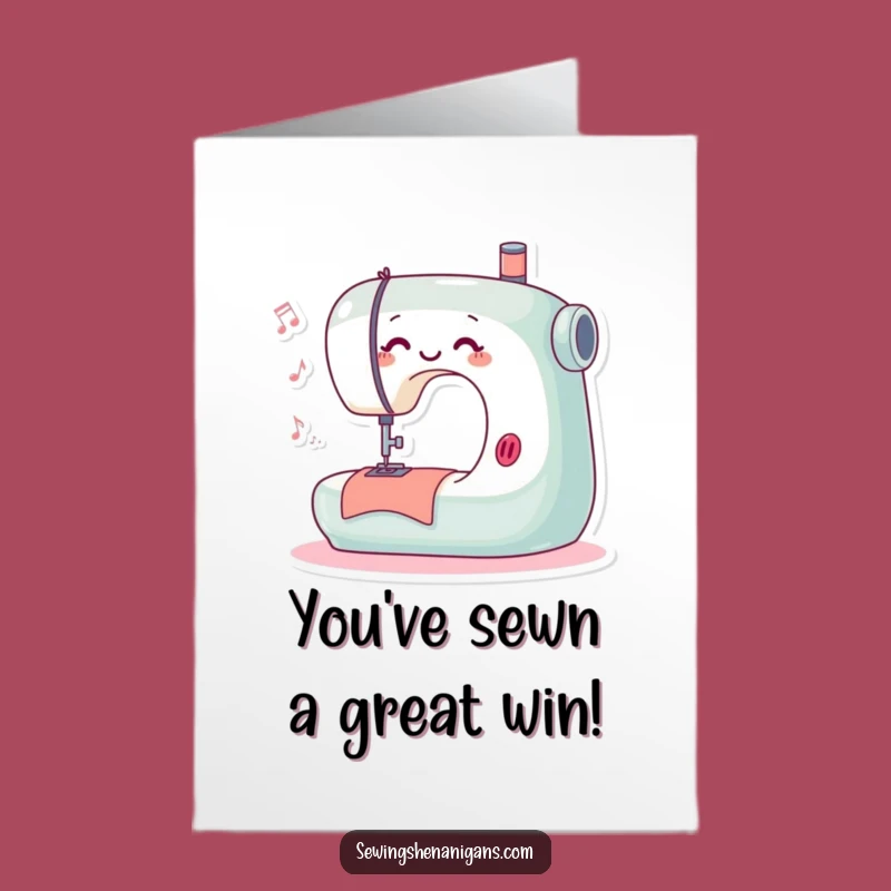 Stitch Your Success! Free Printable Congrats Card Downloadable