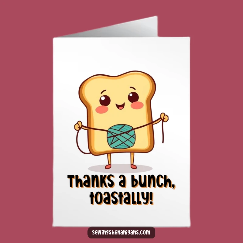 Free Printable Thank You Card: Happy Toast Skipping - Grateful, Humorous Downloadable Gift!