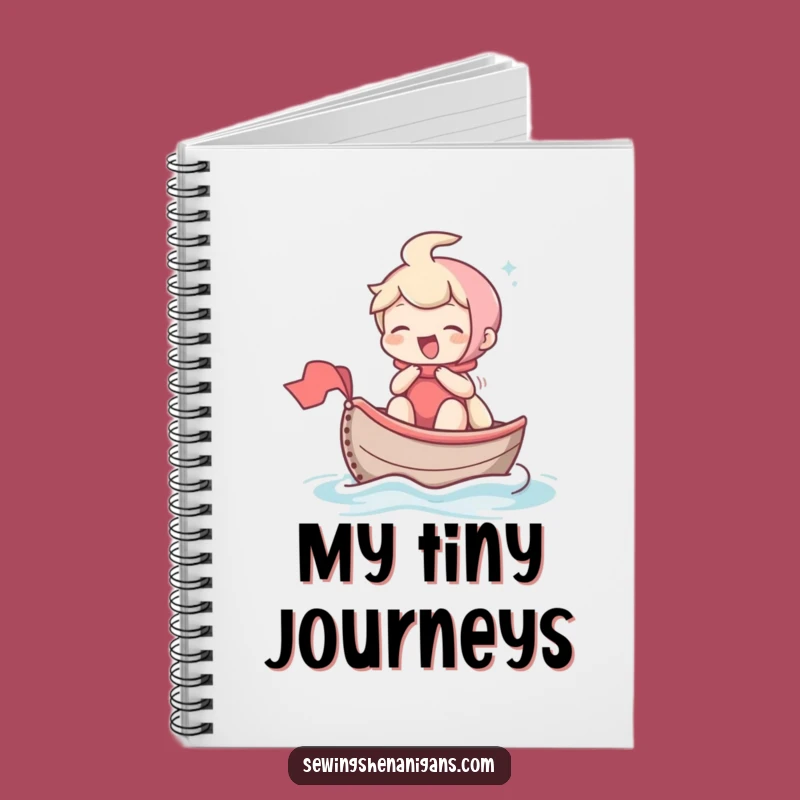 Funny Giggling Character Notebook: Journal Your Adventures with This Hilarious Thimble Boat