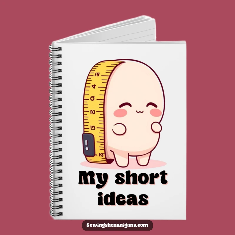 Funny Short Measuring Tape Notebook - Jot Down Ideas Accurately (or not)