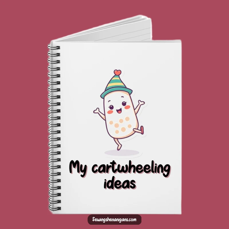 Funny Thimble Cartwheel Notebook: Jot Down Ideas with Acrobatic Flair, a Perfect Funny Gift!