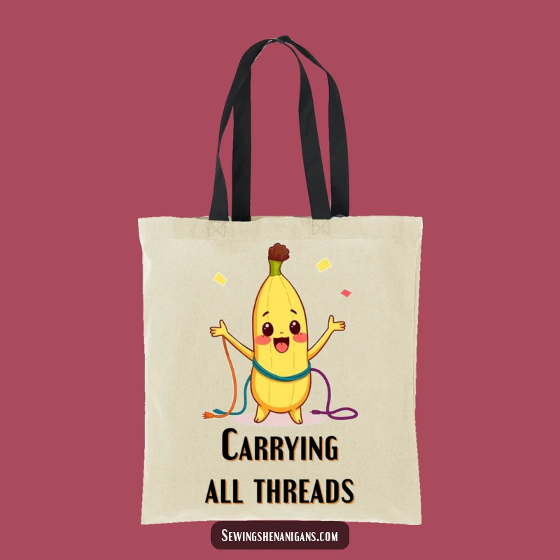 Funny Banana Tote Bag: Carry Your Fun with This Juggling Character - Perfect Humorous Gift